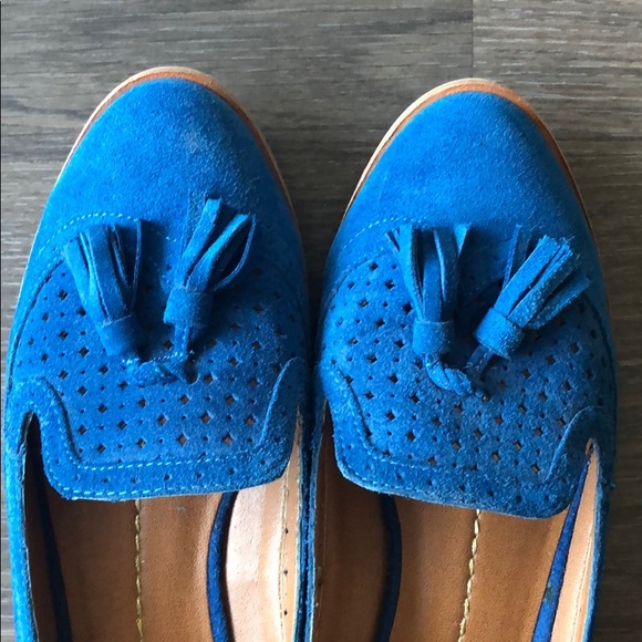 Dolce Vita blue suede loafers with tassels - Picture 2 of 5